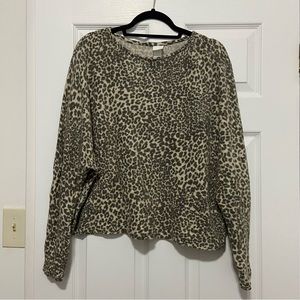 H&M Cheetah Print Sweater, Size L